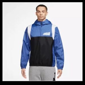 Jordan Blue and Black Windbreaker Jacket